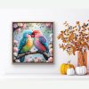 ARPADAMO Bird Diamond Art Kits for Adults,5D Two Birds Diamond Painting DIY Animal Diamond Art Diamond Painting Kits for Adult,Round Full Drill Diamonds, Diamond Art Kits for Home Decor-14x14inch