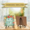 Thanksgiving Signs, Hello Fall Signs, Fall Decorations For Home, Fall Tiered Tray Decor, Thanksgiving Decorations For Table, Rustic Autumn Shelf Decor, Wood Plaque Sign With Stand (HH09)