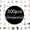 200pcs Spanish Inspirational Stickers for Teens Adults Kids Teachers | Spanish Boho Quotes Decal | Positive Motivational Sayings for Planner,Journaling Scrapbook,Water Bottles, Laptop