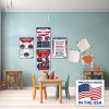 Young N Refined 16 US Government History LARGE poster pack Charts for classrooms 12.5x18 Matt USA MADE