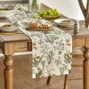 Artoid Mode Wildflowers Floral Spring Table Runner, Seasonal Summer Butterfly Kitchen Dining Table Decoration for Home Party 13x72 Inch