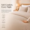 weigelia Queen Comforter Set 7 Pieces Oatmeal Comforters Queen Size Soft Fluffy Bedding Comforter Set with Fitted Sheets, Flat Sheets, Pillow Shams, and Pillowcases