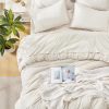 CTSEV-AP-1170_3 Andency King Comforter Set, 7 Pieces Beige Bedding | Boho Bed in a Bag, Soft Lightweight, Fringe Bed Set with Comforter(104x90), Sheets, Pillowcases & Shams