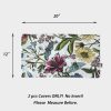 Waterproof Outdoor Lumbar Pillow Covers Set of 2,Home Decor for Garden Patio Furniture,Couch,Sofa 12"x20" Inch Decorative Pillows Cover Only,NO Insert(Butterfly Flower)