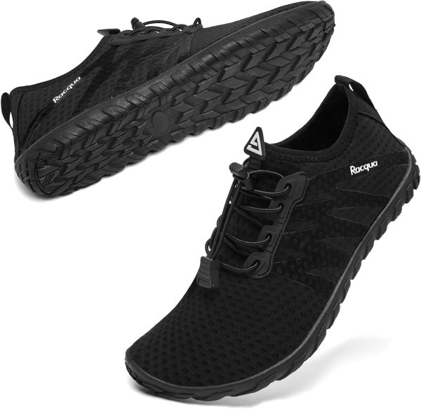 Racqua Water Shoes Womens Mens Quick Dry Barefoot Shoes Swim Lightweight Surf Beach Pool Aqua Shoes