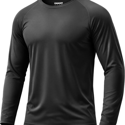 CTSEV-AP-833_1 Boladeci Men's UPF 50+ Sun Protection UV SPF Shirts Long Sleeve Lightweight Quick Dry Swim T-Shirts Rash Guard