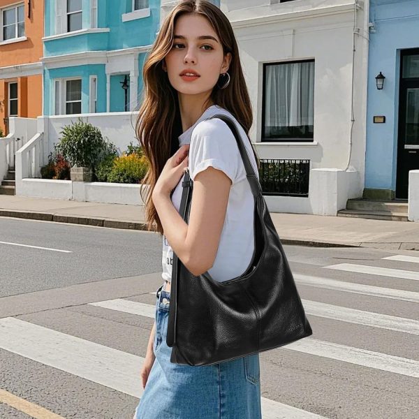 CTSEV-AP-S83296_2 GOIACII Hobo Tote Bags for Women Soft Vegan Leather Shoulder Handbag Slouchy Everyday Travel Purses