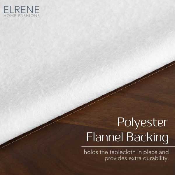 Elrene Home Fashions Sunflower Season Vintage Floral Water- and Stain-Resistant Vinyl Tablecloth with Flannel Backing, 60 Inches X 102 Inches, Rectangle