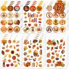 MISS FANTASY Fall Stickers for Kids, Autumn Stickers Thanksgiving Stickers | Fall Seasonal Stickers Bulk Thanksgiving Pumpkin Maple Leaves Stickers for Adults Cards Envelope Classroom Gift Party Supplie