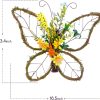 idyllic Butterfly Shaped Wreath with Pastel Berries and Floral Spring Artificial Wreaths for Front Door Decor