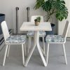 Blue Floral Seat Covers for Chairs Navy Blue Flower Dining Chair Covers Set of 2 Chinoiserie Kitchen Chair Covers Stretch Vintage Flower Chair Slipcovers Protector for Kitchen Office