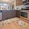 Baccessor Home Sweet Home Floral Kitchen Mats Set of 2,Spring Summer Hummingbird Flowers Kitchen Rugs Absorbent Non Slip Low-Profile Washable for Floor Home Decor 17x29 and 17x47 Inch