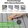 WF11695MAX_3 Stone Drying Mat for Kitchen Counter, Quick Diatomaceous Earth Mats for Dishes, 24"L x 16" W Super Absorbent Fast-Drying Collapsible Countertop Stone Mat (Light Grey, 24" x 16")