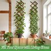 2Pcs 13x78 Expandable Wood Wall Trellis for Climbing Plants Outdoor/Indoor | Thick Wood, Decorative Lattice Panels for Outside, Inside, Balcony Patio Garden, Ideal for Ivy, Vines, Clematis, Roses