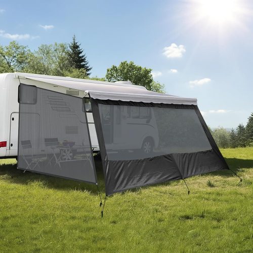 Kohree RV Awning Sun Shade Screen Kit with Side Shade, 8'x15'3'' RV Sun Shade for Awnings, 90% UV Protection, Easy to Install, Improves Shadow and Privacy for RVs Camper Trailer