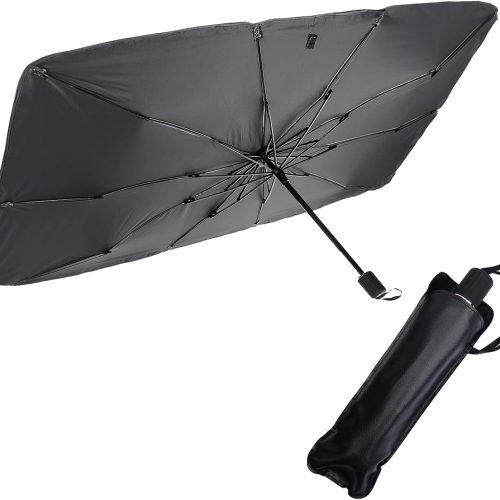 Foldable Car Windshield Umbrellas, Sun Shade Umbrella for Front Windows, Suitable for Windshields of Various Car Models (Large)