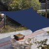 Navy Blue Sun Shade Sail 8'x10' Rectangle Outdoor Shade Canopy, Modern Pure Navy Blue Porch Shades Outdoor Sun Blocking Screen, Sunshade Cloth Covers for Patio/Deck/Garden