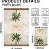 4 Pcs Tropical Coconut Palm Tree Kitchen Towels, Summer Beach Dish Tea Towels for Kitchen, Tropical Decor Hand Towel for Bathroom, Gifts for Women Friend Sister Coworker Birthday Christmas
