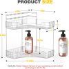 WF2735MAX_2 Asayuee 2-Tier Corner Bathroom Counter Organizer with Top Toothbrush Holders,Large Makeup Organizer Countertop with Brush Holder,Skincare Organizers Corner,Exquisite Vanity Organizer(Clear, 2 Tier)