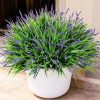 WF3086MAX_1 Ivydale 20PCS Artificial Plants Fake Flowers Monkey Grass for Outdoors,UV Resistant Realistic Purple Faux Greenery Shrubs Outside Decor for Home Garland Porch Patio Balcony Planter Yard Office Pathway