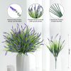 WF3086MAX_4 Ivydale 20PCS Artificial Plants Fake Flowers Monkey Grass for Outdoors,UV Resistant Realistic Purple Faux Greenery Shrubs Outside Decor for Home Garland Porch Patio Balcony Planter Yard Office Pathway