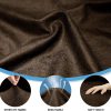 Couch Cover Leather Look 3 Seater Couch Sofa Cover 1-Piece Sofa Slipcover Stretch Furniture Protector with Elastic Bottom & Pockets(Sofa, Coffee)