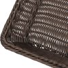4 PCS 16x12 Inch Wicker Bread Basket, Woven Serving Basket, Tabletop Food Serving Basket for Restaurant, Bakery, Family Party, Hotel, Fruits, Vegetables and Snacks, Coffee