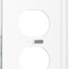 WF5670MAX_4 Boho Green Marble Ombre Gold Plant Lines 1 Gang Duplex Outlet Covers Decorative Single Receptacle Light Switch Cover Plate Modern Art Electrical Wall Plate Covers for Farmhouse Bathroom Decor