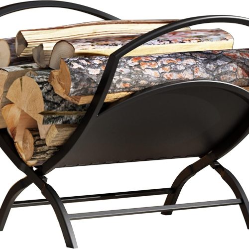 Fireplace Log Holder Folding Firewood Rack Indoor, Outdoor Firewood Rack,Stacking Rack,Storage Rack for Firewood by Fire Beauty