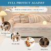 MYSKY HOME Couch Cover for Dogs Sectional Sofa Cover for 3 Cushion Couch Sofa L Shaped Furniture Protector Non-Slip Geometric Slipcovers for Pets Kids, 35" x 70" 1 Pack
