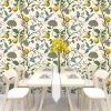Blue Bird Wallpaper Fresh Lemon Tree Peel and Stick Wallpaper | Vintage Botanical Bird Fruit Self Adhesive Wall Paper Removable Waterproof Prepasted Contact Paper Wall Mural 17.7in x 9.8ft