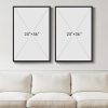 Large Framed Neutral Black Beige Abstract Wall Art for Living Room, 2 Piece Modern Canvas Prints Paintings Artwork for Walls, Minimalist Block Lines for Dining Room Bedroom Office Wall Decor 24x36 In