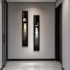 WFOOOO675YRM_1 Framed Vertical Moon Wall Art Set of 2, Modern Black White Gold Landscape Canvas Prints Artwork for Walls, Long Narrow Night Sea Pictures for Living Room Bedroom Dining Room Entryway Hallway Wall Decor