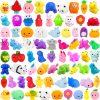 SUNPROUND 130Pcs Mochi Squishy Toys, Kawaii Squishies, Mini Fidget Toys Bulk for Kids, Party Favors Class Prizes Valentines Day Easter Egg Fillers,Christmas Goodies Bag Stuffers for Boys Girls