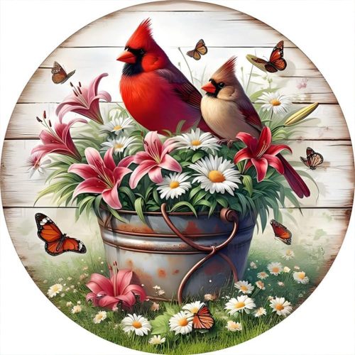 1 Anuver Cardinal Diamond Painting Kits for Adults, 5D DIY Diamond Art Kits for Beginners, Full Drill Diamond Painting Kits for Home Wall Decor, 12x12 Inch