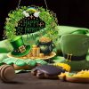 Hanging Diamonds Art kit for Adult,Saint Patrick Wreath Pendant Diamonds Painting Art Kit,7.0x6.8inch Acrylic Diamonds Painting Board Kit Ornament, Special Crystal Diamond Hanging Ornament