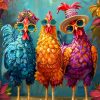 ijbnhd Chicken Diamond Art Kits for Adults Diamond Painting Kits 12x16inch | 5D Chicken Diamond Painting Kits for Adults, Round Full Drill Gem Art Kits for Beginners DIY Chickens for Wall Decor