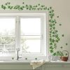 decalmile Vine Evergreen Ivy Leaves Sofa TV Background Wall Decals Stickers