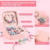 CT0404-BN-43GT_2 ELLENER Bracelet Making Kit, Girl Gifts Age 5 6 7 8 9 10 with Portable Jewelry Box,Jewelry Making Kit for Girls 8-12 that Cute&Sparkling to Inspire Creativity and Self-Expression,Great Value