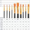 CT0408-PB-04GT_3 ESRICH Acrylic Paint Brushes Set, 16Packs/160Pcs, Nylon Brush Head, Suitable for Acrylic,Oil,Watercolor,Rock Body Face Nail Art,Perfect Suit of Art Painting,Best Gift for Kids Adult Drawing(Black)