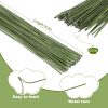 CT0412-WR-22GT_2 130 Pack Floral Wire Stems, 18 Gauge Green Florist Wire, 14 Inch | Iron Wire, Flexible And Easy To Bend, Pre-Cut Stems For Bouquets, Wreaths, Floral Arrangements And Diy Crafts