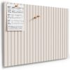 MaxGear Bulletin Board 36" x 24", Light Tan Felt Wall Tiles Room Decor