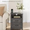 CT0425550JS_4 VASAGLE Set of 2 Nightstands with 2 Drawers and Charging Station