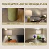 20.25" Small Single Table Lamp for Bedroom Modern Ceramic Nightstand Lamp | Farmhouse Bedside Lamp Boho Living Room End Side Table Lamp, Sage Green, Mid Century Modern Nursery Lamps for Night Stands