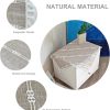 Farmhouse Square Small Bedside Tablecloth 24 x 24 Inch Light Coffee | Washable Wrinkle Resistant Table Cover for Dining Room Tabletop Decoration