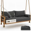 CT0430496JS_1 Outdoor Twin Size Mattress Cover for Swing Bed, 6inch Twin Size Outdoor Porch Swing Bed Cushion Cover,Fitted Sheet Covers Daybed Cushion Bolster Pillow, Only Covers