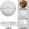 Decorative Tray for Coffee Table, 12'' Resin Round Tray for Home Decor