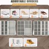 2 Pack Shoe Organizer for Closet, Foldable Shoe Storage with Adjustable