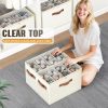 2 Pack Shoe Organizer for Closet, Foldable Shoe Storage with Adjustable