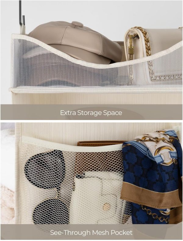 StorageWorks 3-Shelf Hanging Closet Organizer with Half Compartment